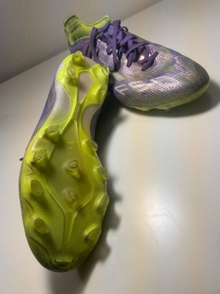 Botas de fútbol Adidas F50 número 43 Morado/Verde