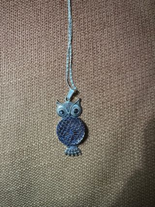 Colgante búho con cadena