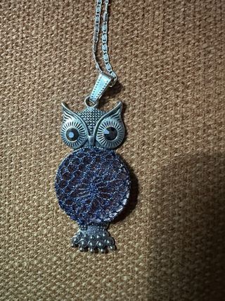 Colgante búho con cadena