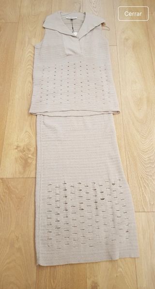 Conjunto Adolfo Domínguez Beige Talla xs ,s