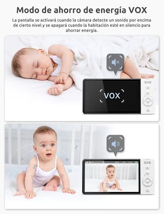 Cámara Bebé GHB 5 HD Rotación 350°