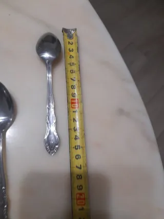 9 cucchiaini vintage in metallo