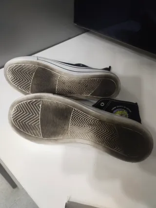 Zapatillas altas lona negras