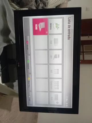 Televisión LG Negra