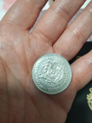 Medio Peso Plata Rep. Dominicana 1963