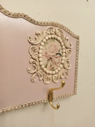 Perchero Shabby Chic Rosa