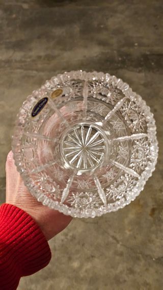 Elegante Vaso Cristallo Boemia