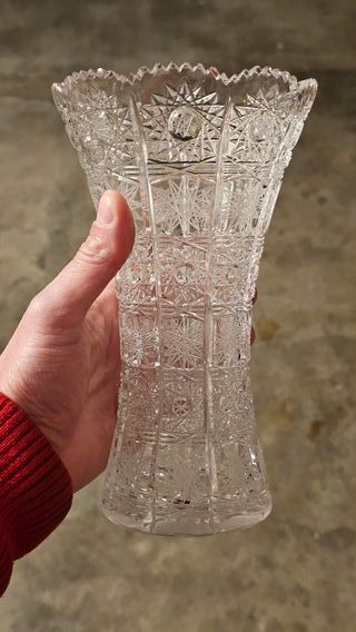 Elegante Vaso Cristallo Boemia