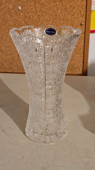 Elegante Vaso Cristallo Boemia