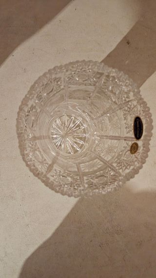 Elegante Vaso Cristallo Boemia