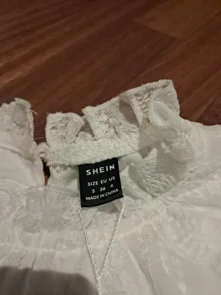 Blusa SHEIN blanca mujer Talla S