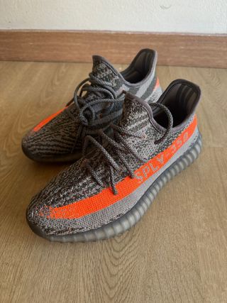 Adidas Yeezy 350 Boost Gris Naranja