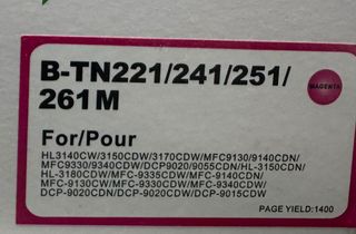 Tóner Láser B-TN221/241/251/261/281/291BK ut