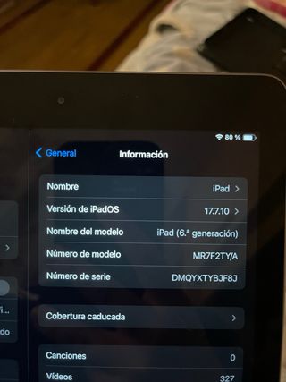 iPad 6ª Gen 32GB Plata