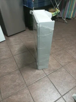 Armario baño blanco con espejo