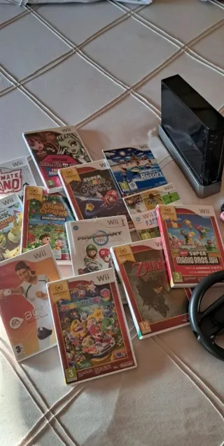 Consola Wii + Accesorios y Juegos