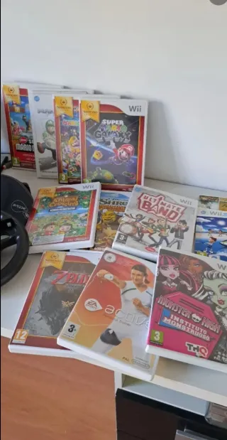 Consola Wii + Accesorios y Juegos