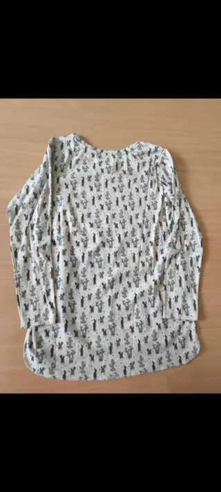 Sudadera fina estampada cactus