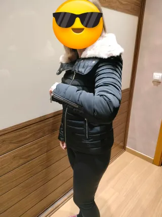 Cazadora Tintoretto negro plumífero talla 38