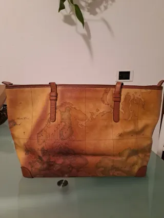 Borsa Alviero Martini stampa mappa