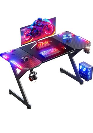 Mesa Gaming Negra Carbono