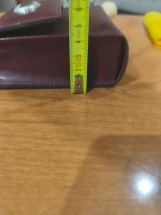 Set pulizia scarpe vintage in pelle targa in argen