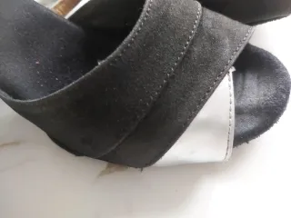 Sandalias baile, eventos 37 negras/plata