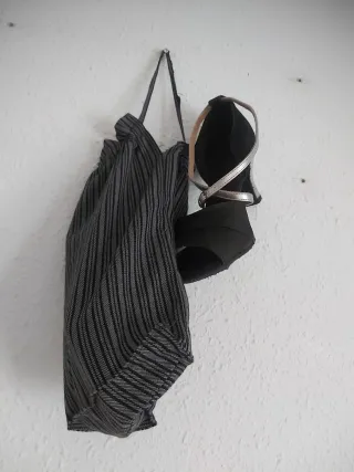 Sandalias baile, eventos 37 negras/plata