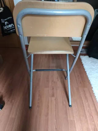 Taburete alto Ikea madera y metal