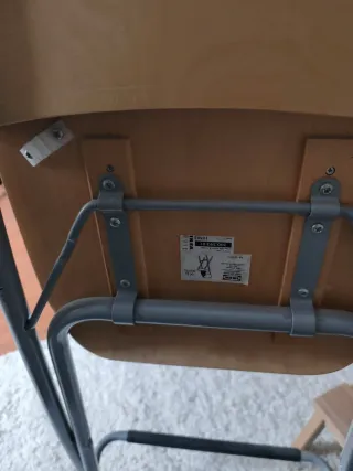 Taburete alto Ikea madera y metal