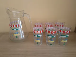 Juego Jarra y 6 Vasos