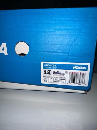 Zapatillas Hoka Bondi 9 Running Azul Naranja