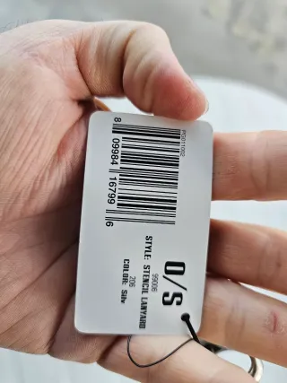 Chaveiro Stencil Lanyard Silv Original.