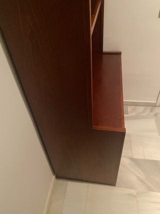 Librería Teca con Cajones