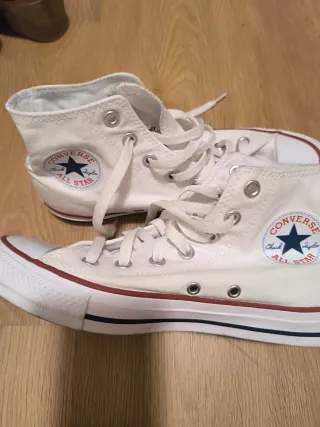 Converse All Star High Blancas Mujer