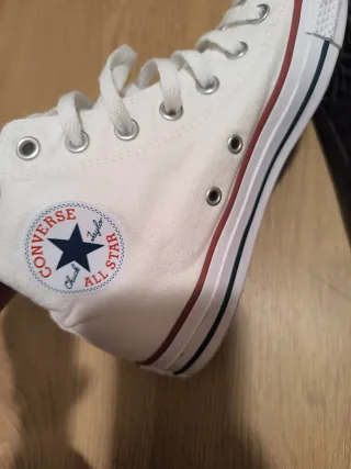 Converse All Star High Blancas Mujer