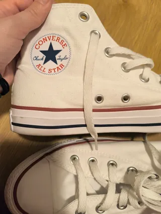 Converse All Star High Blancas Mujer