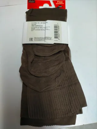 2 pares Filodoro tobilleros capuccio S/M  20 den