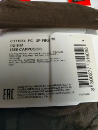 2 pares Filodoro tobilleros capuccio S/M  20 den