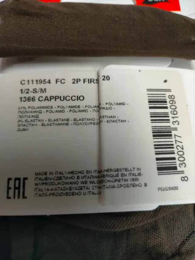 2 pares Filodoro tobilleros capuccio S/M  20 den