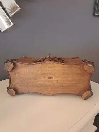 Caja antigua francesa en caoba, mitad Siglo XIX