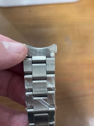 Correa de reloj tipo Rolex plateada