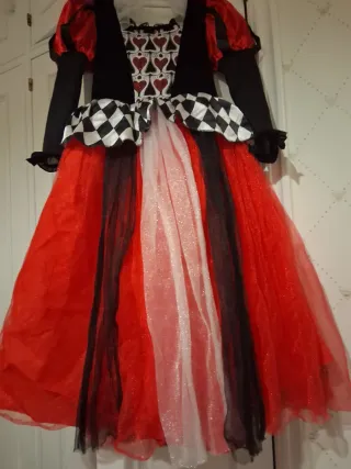 Disfraz niña Reina de Corazones talla 7-9