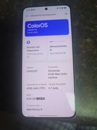 Oppo Reno 8 Pro 5G Verde/Plata con Caja
