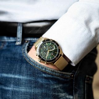 Reloj Tommy Hilfiger Dorado y Verde