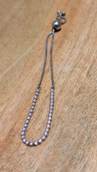 Pulsera Pandora Rosa y Plateada