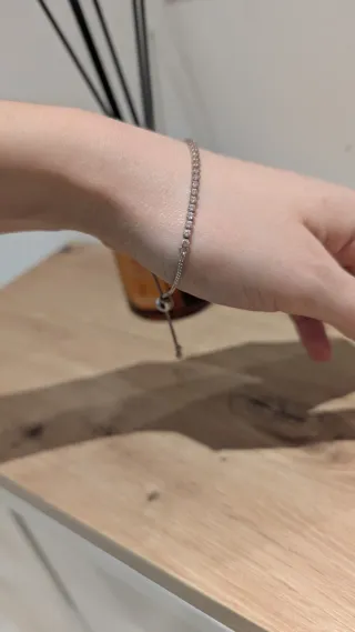 Pulsera Pandora Rosa y Plateada