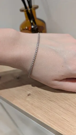 Pulsera Pandora Rosa y Plateada