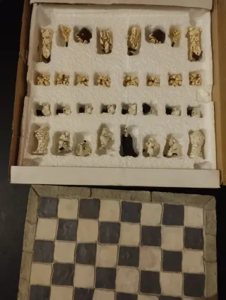 Ajedrez temático calaveras y fantasmas