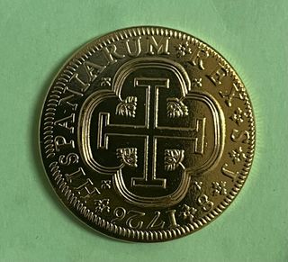 Moneda de Oro Puro Felipe V , 1726 y otra